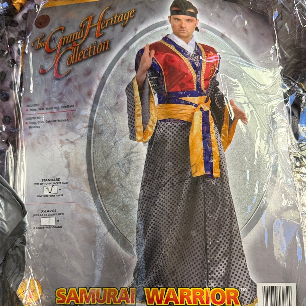 Rubie's Samurai Warrior Costume - Red, Blue, Gold, Gray